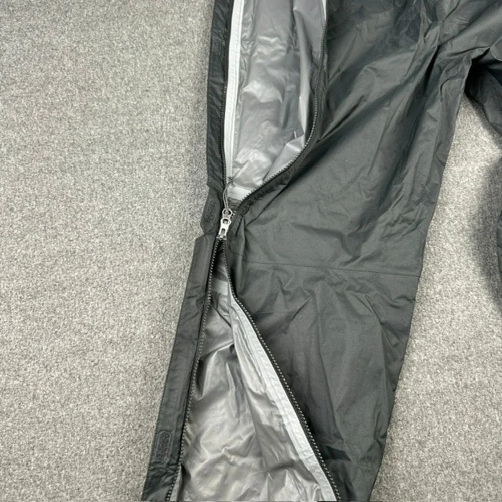 Outdoor Research Rampart Pants Mens Large Black Rain Shell Full Side Zip Hiking